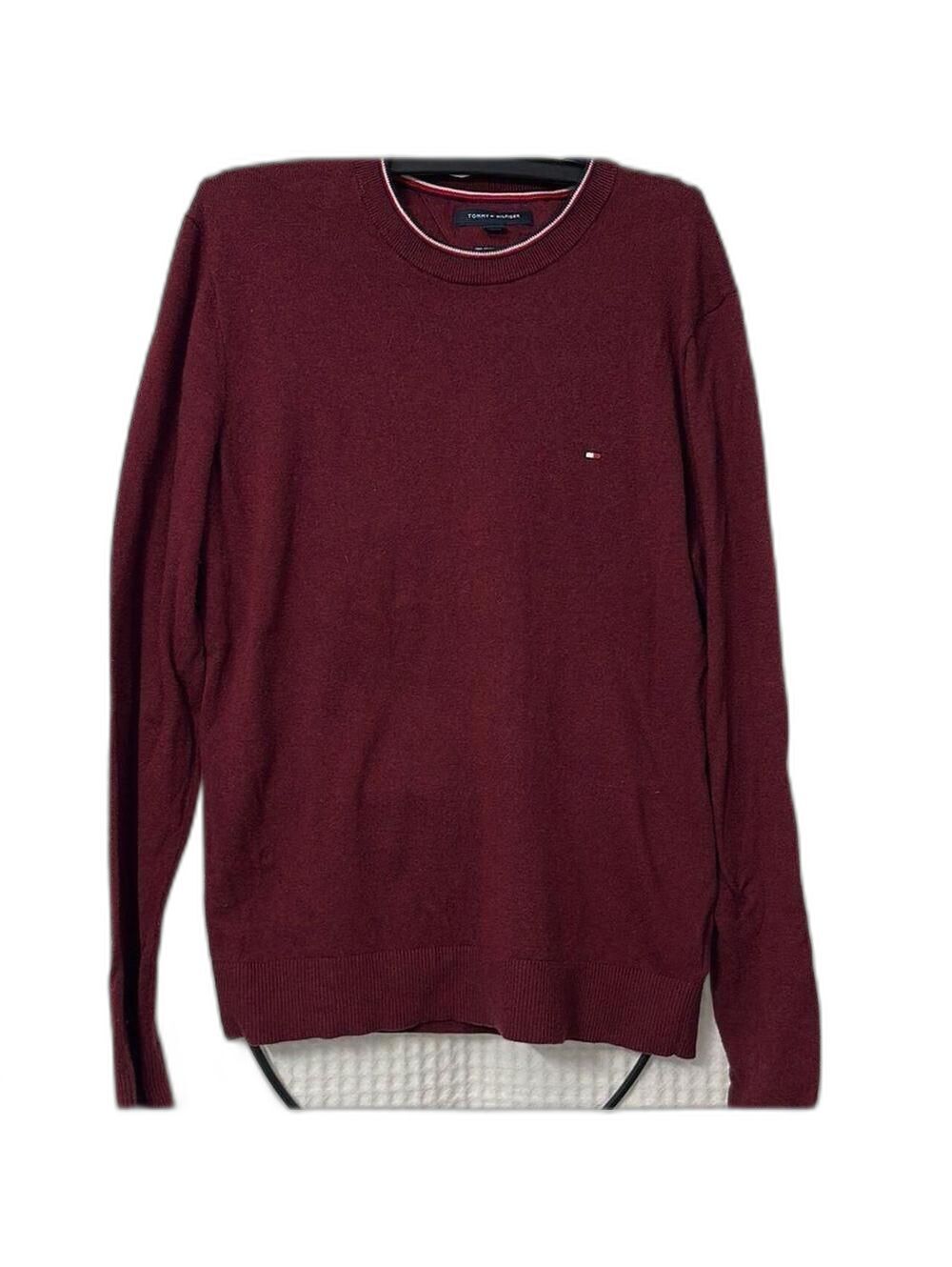 Tommy Hilfiger Men's Red Sweater Size LG